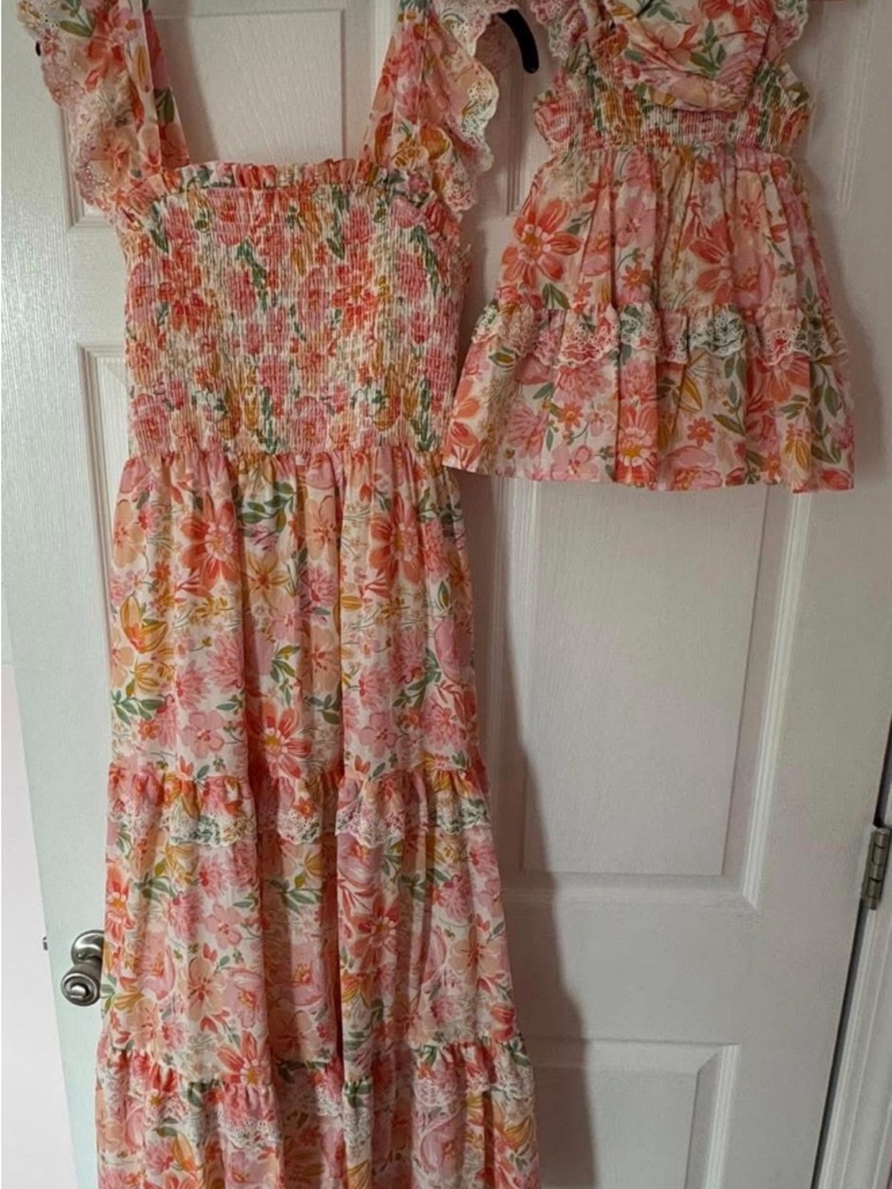 Mommy and me matching dresses